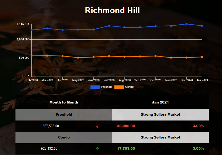 Richmond Hill Freehold Market Report - Dec 2020