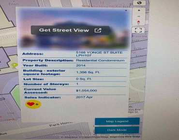 
            #LPH107-5168 Yonge St Willowdale West 2睡房3卫生间1车位, 出售价格1280000.00加元                    