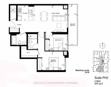 
#PH 202-75 Canterbury Pl Willowdale West 2 beds 2 baths 1 garage 849000.00        