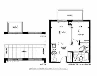 #616-543 Richmond St W Waterfront Communities C1 1 beds 1 baths garage 588800.00