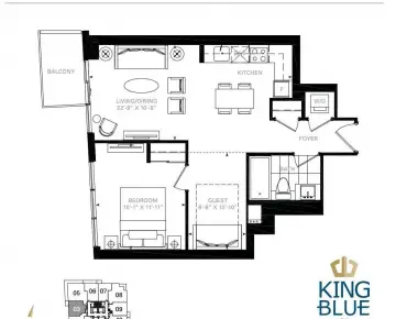 #3503-125 Blue Jays Way Waterfront Communities C1 1 beds 1 baths garage 552600.00