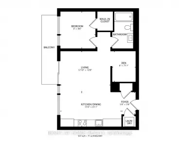 #416-30 Nelson St Waterfront Communities C1 1睡房1卫生间1车位, 出售价格624000.00加元