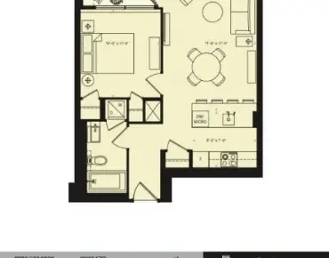 
#2110-88 Scott St Church-Yonge Corridor 1 beds 1 baths  garage 615900.00        