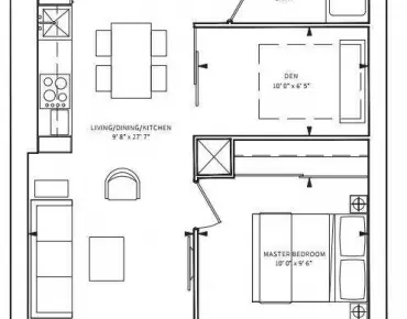 
#3310-85 Wood St Church-Yonge Corridor 1 beds 1 baths  garage 599988.00        