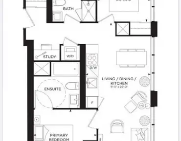#3112-8 Wellesley St W Bay Street Corridor 2睡房2卫生间1车位, 出售价格899000.00加元