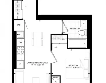 #2115-400 king St W Waterfront Communities C1 1睡房1卫生间车位, 出售价格499990.00加元