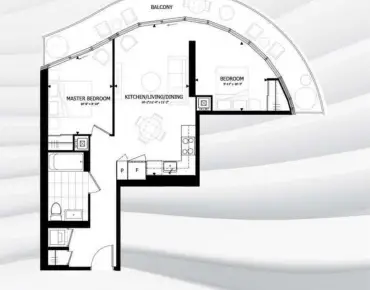 #4108-403 Church St Church-Yonge Corridor 2睡房1卫生间车位, 出售价格622600.00加元