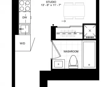 
            #2029-400 king St W Waterfront Communities C1 1睡房1卫生间车位, 出售价格399990.00加元                    