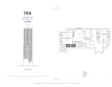 
            #4806-89 Church St Church-Yonge Corridor 2睡房2卫生间车位, 出售价格679000.00加元                    