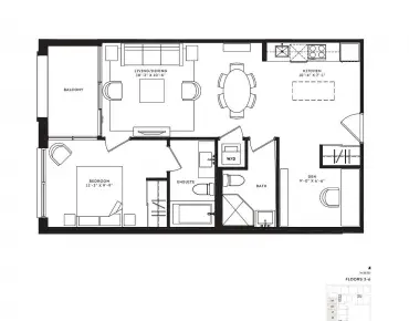 
            #619-33 Frederick Todd Way Thorncliffe Park 1睡房2卫生间车位, 出售价格619900.00加元                    