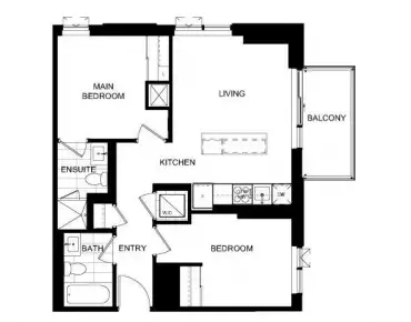#1703-10 Oak St Regent Park 2睡房2卫生间1车位, 出售价格745000.00加元