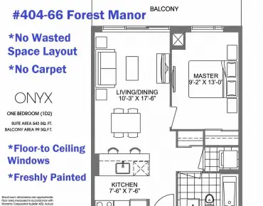 #404-66 Forest Manor Rd Henry Farm 1 beds 1 baths 1 garage 418000.00