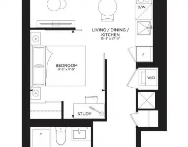 
            #5205-8 Wellesley St W Bay Street Corridor 1睡房1卫生间车位, 出售价格479900.00加元                    