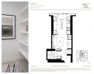 
            #815-55 Charles St E Church-Yonge Corridor 睡房1卫生间车位, 出售价格415841.00加元                    