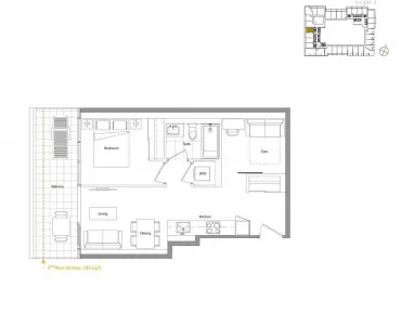 #627-3 Concord Cityplace Way Waterfront Communities C1 1睡房1卫生间车位, 出售价格599000.00加元