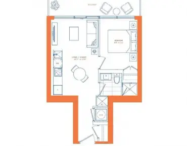 
            #3213-117 Broadway Ave Mount Pleasant West 1睡房1卫生间车位, 出售价格529900.00加元                    