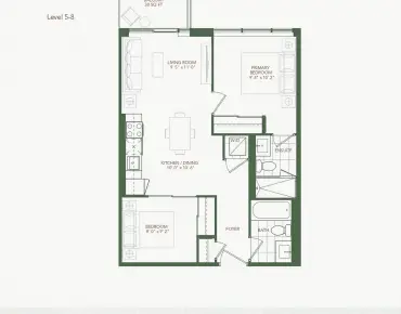 #822-7437 Kingston Rd Rouge E11 2 beds 2 baths 1 garage 899900.00