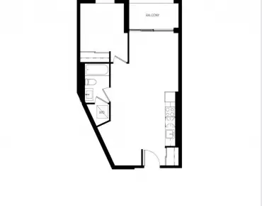 #203-1050 Eastern Ave Greenwood-Coxwell 1睡房1卫生间车位, 出售价格599000.00加元
