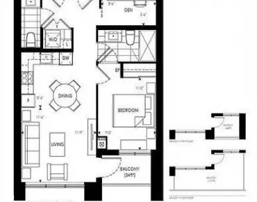 #2308-12 Gandhi Ln Commerce Valley 1睡房2卫生间1车位, 出售价格499900.00加元