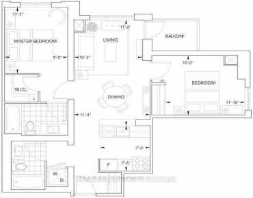 
#1705-6 Eva Rd Etobicoke West Mall 2 beds 2 baths 1 garage 549900.00        