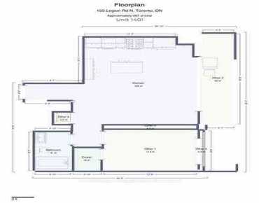 #1401-155 Legion Rd N Mimico 1睡房1卫生间1车位, 出售价格462000.00加元