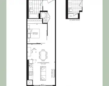 
            #308-1660 Bloor St W High Park North 1睡房1卫生间车位, 出售价格573990.00加元                    