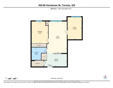 #930-60 Heintzman St Junction Area 2睡房1卫生间车位, 出售价格549000.00加元