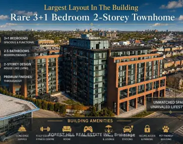 
#103-2300 St Clair Ave W Junction Area 3 beds 3 baths 1 garage 879000.00        