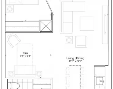 #207-859 The Queensway N/A Stonegate-Queensway 1睡房1卫生间1车位, 出售价格515000.00加元