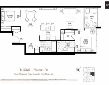 
            #1806-88 Park Lawn Rd Mimico 2睡房2卫生间1车位, 出售价格599000.00加元                    