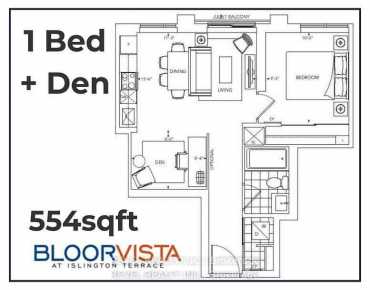 
            #725-9 Mabelle Ave Islington-City Centre West 1睡房1卫生间1车位, 出售价格519900.00加元                    