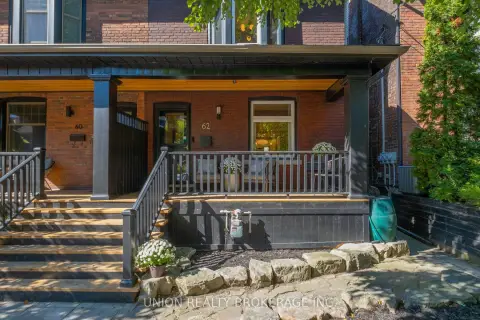 多伦多 South Riverdale 社区 62 Bertmount Ave 半独立房 出售