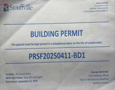 49 Connor Dr Rural Whitchurch-Stouffville, Whitchurch-Stouffville  beds  baths  garage $0K
